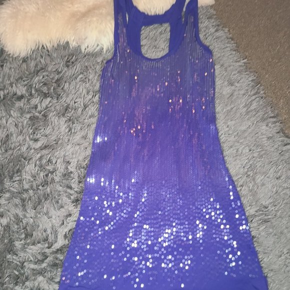 Purple Sparkle Party Dress - Picture 1 of 4